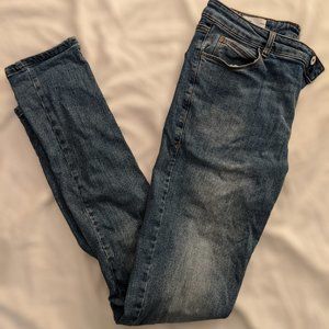 COLLUSION Tall x001 skinny jeans in blue mid wash - 32x36